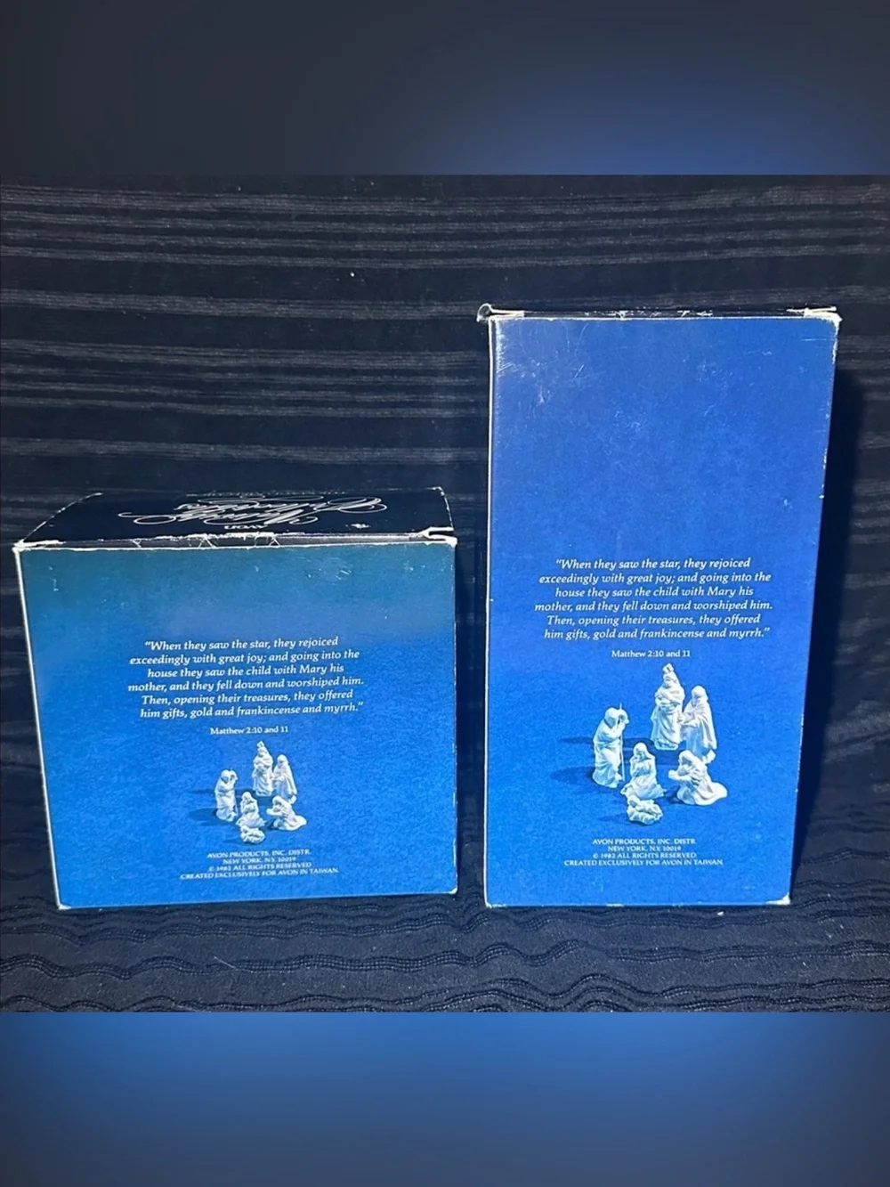 Vintage 1980's Avon Nativity Collectibles “The Magi”Porcelain Figurines